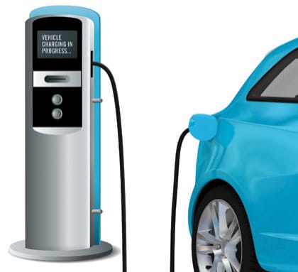 Borne pour véhicules électriques