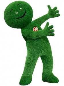 Le bonhomme verte Cetelem